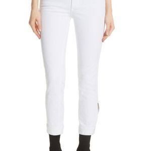 rag & bone High Waist Snap Cuff Cigarette Jeans 25